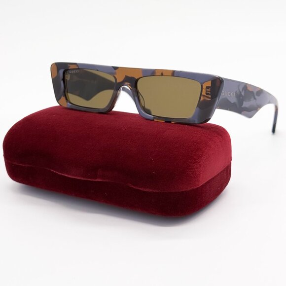 NEW GUCCI GG1331S 006 UNISEX GREY HAVANA BROWN SUNGLASSES GUCCI - Picture 1 of 15